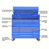 Masterforce® 72"W x 24"D Blue 15-Drawer Tool Cabinet