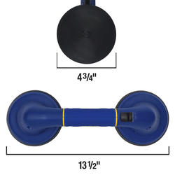 QEP Double Suction Cup for Handling Large Glass and Tile 75003