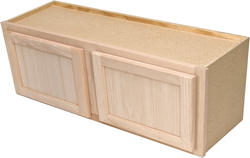 Quality One™ 36" W x 15" H x 12" D Unfinished Oak Over-an-Appliance Kitchen Wall Cabinet