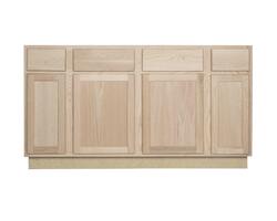 Quality One™ 60 x 34-1/2 Unfinished Oak Sink/Cooktop Kitchen