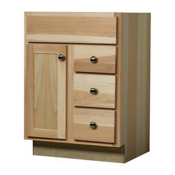 Quality One 24 W X 21 D X 34 1 2 H Unfinished Hickory Vanity   4794681 24hickoryLF 