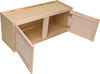 Quality One™ 30" W x 12" H x 12" D Unfinished Oak Over-an-Appliance Kitchen Wall Cabinet