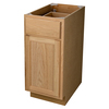 Quality One™ 15" W x 34-1/2" H x 24" D Unfinished Oak Kitchen Base Cabinet