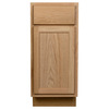 Quality One™ 15" W x 34-1/2" H x 24" D Unfinished Oak Kitchen Base Cabinet