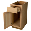 Quality One™ 15" W x 34-1/2" H x 24" D Unfinished Oak Kitchen Base Cabinet