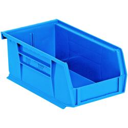 Bins & Things Storage Container with Organizers - 4 Compartments Blue
