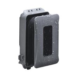 TayMac 1-Gang Rectangle Plastic Weatherproof Electrical Box Cover