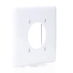 Hubbell 2-Gang White Single Midsize Wall Plate at Menards®