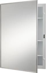 Jensen Styleline 16"W x 22"H Stainless Steel Recessed Medicine Cabinet ...