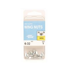 Grip Fast® #6-32 Grade 2 Zinc Wing Nut - 6 Count at Menards®