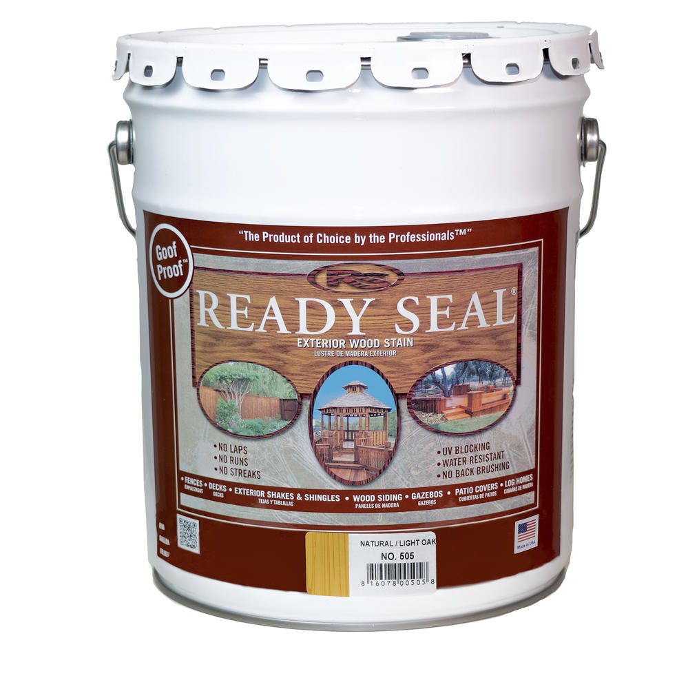 Ready Seal 5 Gal. Light Oak Exterior Wood Stain and Sealer