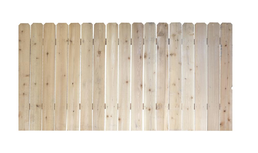 x Cedar Dog Ear Wood Fence Panel