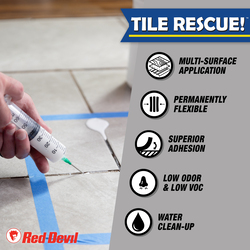 TILE RESCUE™ Injection Repair Flooring Adhesive - 1 Gallon With Syringe ...