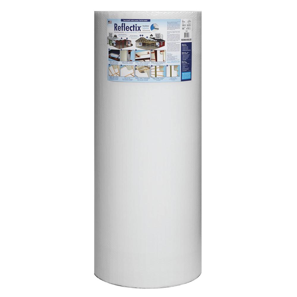 Reflectix R-3.2 Single Reflective/White Double Bubble Insulation 2' x 100'