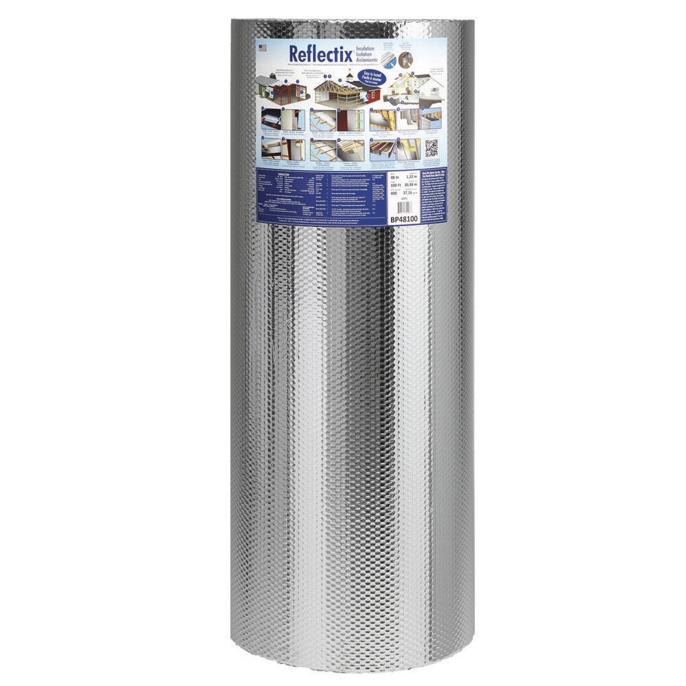 Reflectix R-3.7 Double Reflective Insulation with Staple Tab 4' x 100' Reflectix R-3.7 Double Reflective Insulation with Staple Tab 4' x 100'