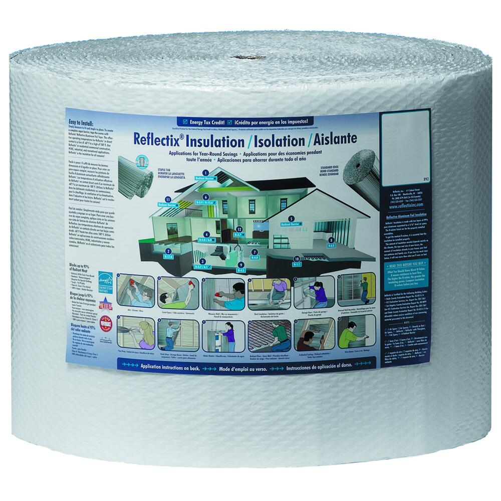Reflectix R-3.2 Single Reflective/White Double Bubble Insulation 2' x 100'