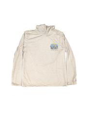Horizon Eggshell Dye Mountains Long-Sleeve UPF 50+ Hoodie - Medium