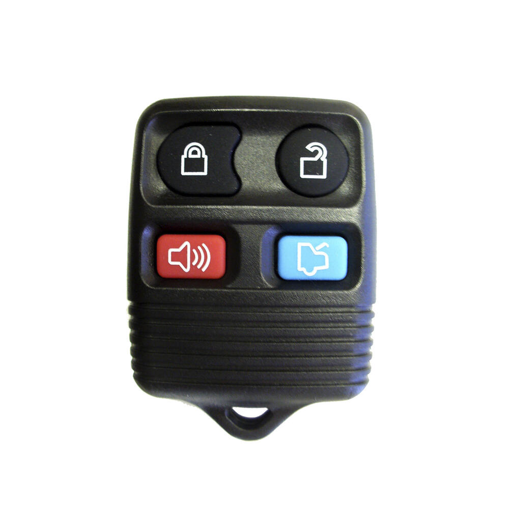 Remotes Unlimited Ford Black 4-Button Replacement FOB Case