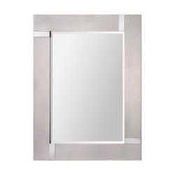 Ren-Wil Capiz 30"W x 40"H Silver Leaf Framed Mirror at Menards®