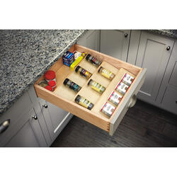 VANGAY Spice Rack Drawer, Spice Organizer for Drawer Kitchen, 4