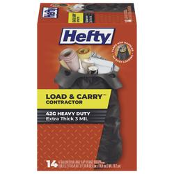 Hefty® Load & Carry™ 42 Gallon Extra Large Flap Tie Contractor
