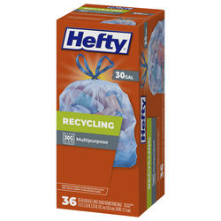 Hefty® Arm & Hammer™ Recycling Scent-Free 30 Gallon Clear Drawstring Trash  Bags, 36 ct - Kroger