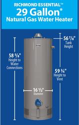 Richmond® Essential® 30 Gallon 6-Year Electric Water Heater at Menards®