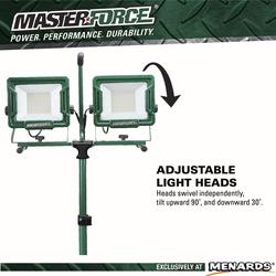 Masterforce 40000 Lumen Quad-Head LED Work Light at Menards®