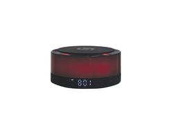 Aura Powerhouse LED Lighted and Clock, Wireless Speaker Alarm at Wireless Menards® Charger