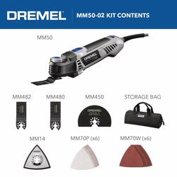 Dremel® 5-Amp Variable Speed Corded Oscillating Multi-Tool Kit with 16  Accessories and Storage Bag