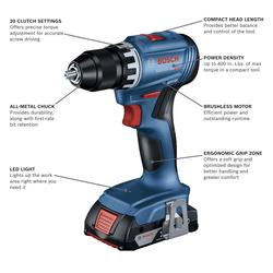 Bosch 18 Volt Brushless Cordless 1 2