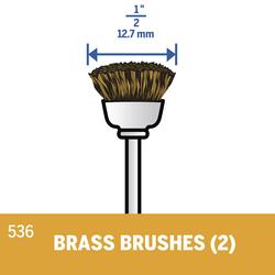 Dremel® 1/2 Wire Cup Brushes - 2 Pack at Menards®