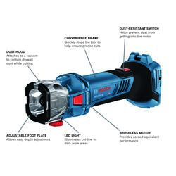 BOSCHトタン切るやつ Bosch® 18-Volt Brushless Cordless Drywall Cut-Out Tool - Tool Only