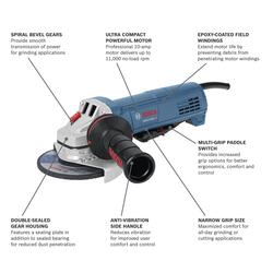 BOSCH Electric Angle Grinder - Steel Erector Tools - HD Chasen Co