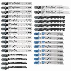 Generic 30PCS U-Shank Jig Saw Blade Set for Wood Plastic Metal Cutting,  Replace Bosch DEWALT