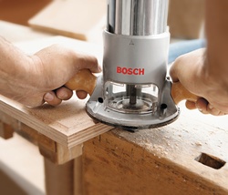 Menards Laminate Router Bosch® 12-Amp Corded 2.25 HP Plunge/Fixed Base Router Combo Kit at Menards®