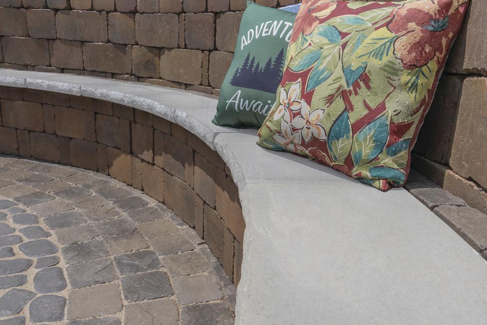 18 x 12 Gray Wall Pillar Cap Curve