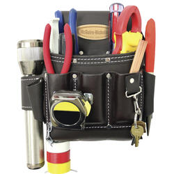McGuire-Nicholas® Oil Tanned Leather 9-Pocket Electrician's Tool Belt Pouch