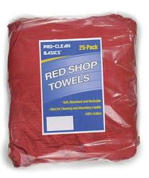 Shop Towels Red 12x14 (25 Pack)