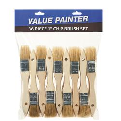 Paint Brush,Chip,1 inch,PK36 1ttx1