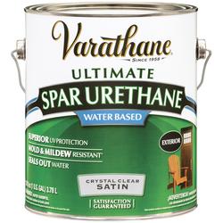 Varathane® Ultimate Exterior Water-Based Satin Clear Wood Spar Urethane - 1 gal.