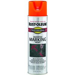 15 oz. Fluorescent Orange 2X Distance Inverted Marking Spray Paint (6-Pack)