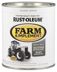 Rust-Oleum® Farm & Implement Gloss White Enamel Paint - 1 qt at