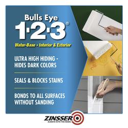 Zinsser® Bulls Eye 1-2-3® Interior/Exterior Gray Water-Base All