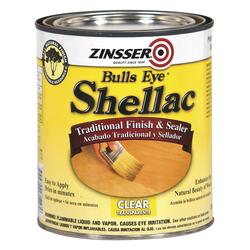 Zinsser Bulls Eye Clear Shellac - 1 Quart Natural Wood Finish & Sealer