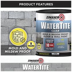 Zinsser® WaterTite® Clear Mold & Mildew-Proof Floor & Wall