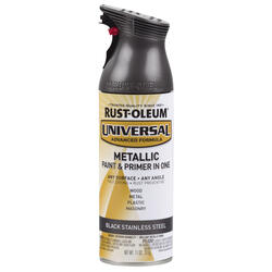 Rust-Oleum® Universal® Metallic Black Stainless Steel All-Purpose Spray ...