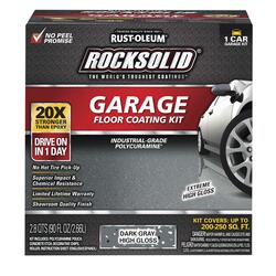 Rust-Oleum® RockSolid® Polycuramine® High-Gloss Dark Gray 1-Car Garage ...