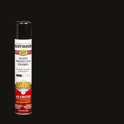 Rust-Oleum® Stops Rust® Turbo Spray System™ Gloss Black Enamel Spray Paint  - 24 oz. at Menards®