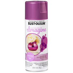 Rust-Oleum Imagine Craft & Hobby Colored Chrome Spray Paint Chrome Pink, 10  oz.
